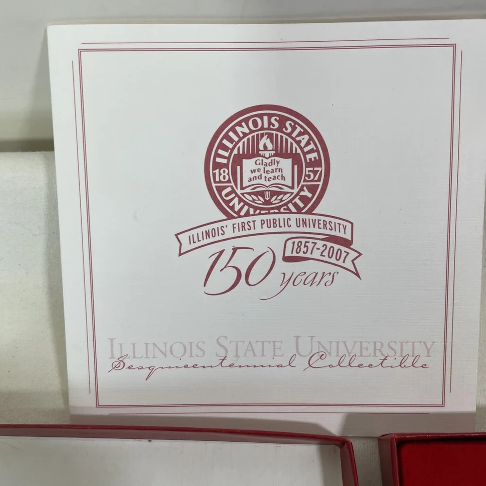 NIB Illinois State 150th Commerative Ornament Sesquiscentennial Fred Mills RARE